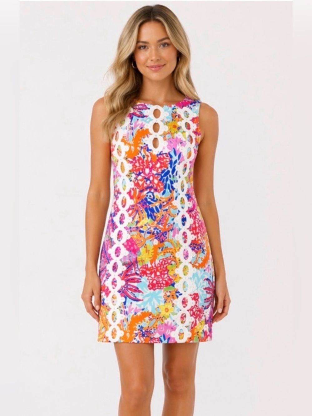 Lilly Pulitzer EMBER SHIFT DRESS Multi Fishing For Compliments